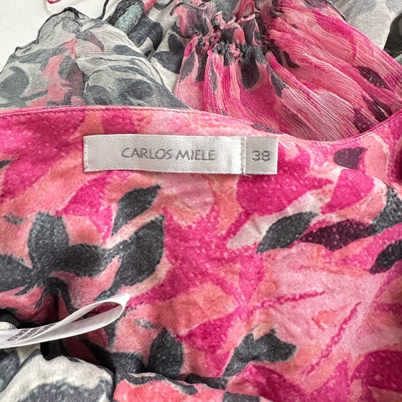 Carlos Miele, Silk Mini Dress, Size Small - Picture 5 of 6